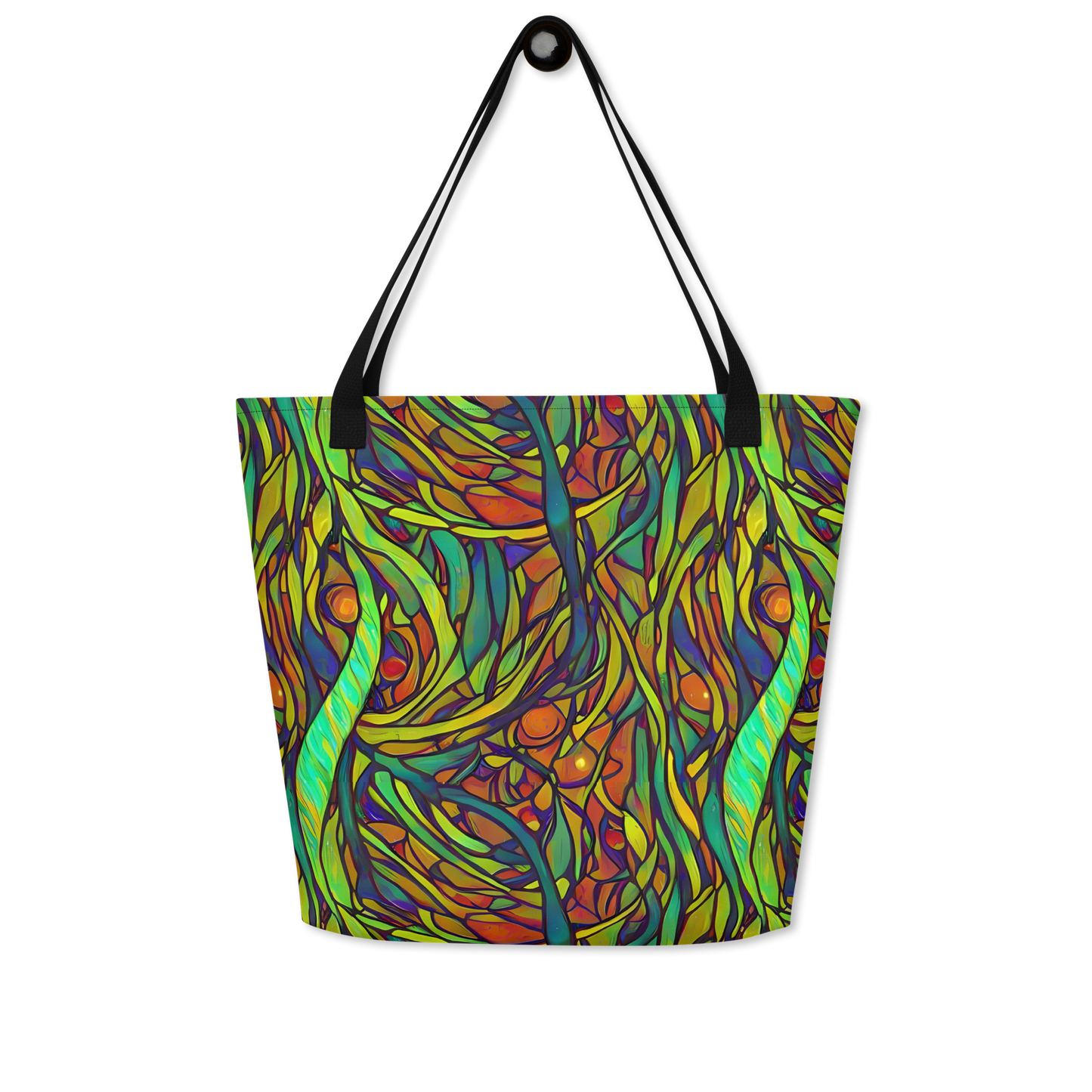 Large Tote Bag w/ Pocket - Cosmic Garden