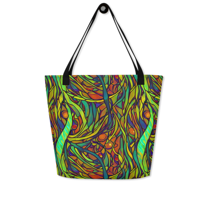 Large Tote Bag w/ Pocket - Cosmic Garden