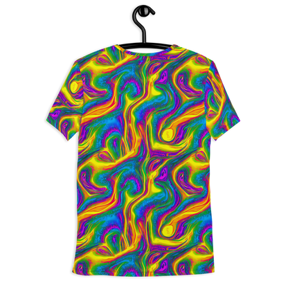 Men's Athletic T-Shirt - Electric Aurora