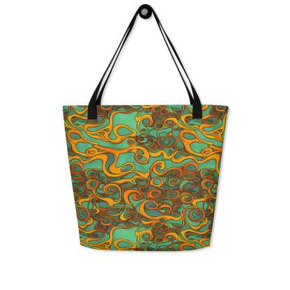 Large Tote Bag w/ Pocket - Nebula Nodes