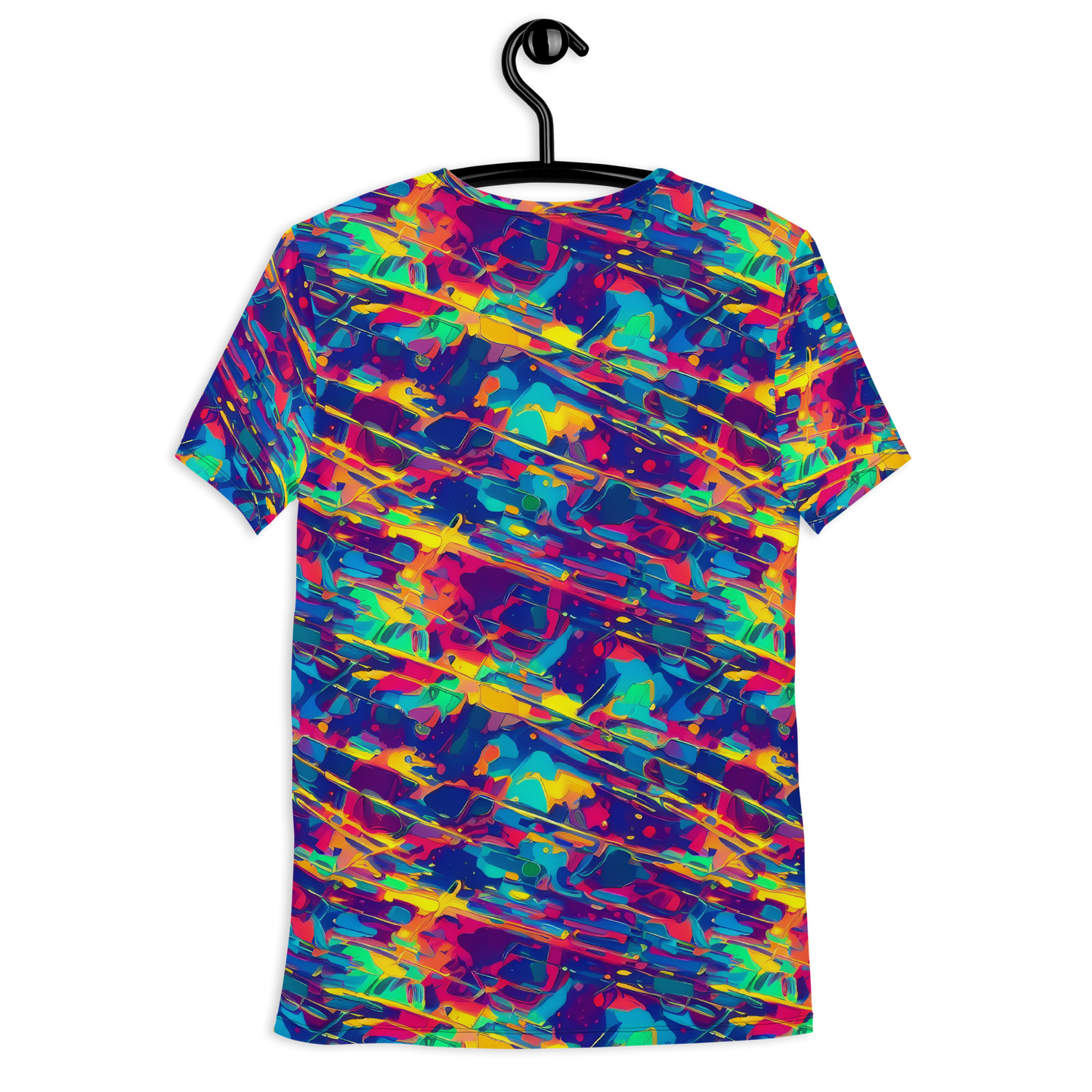 Men's Athletic T-Shirt - Spectrum Streaks