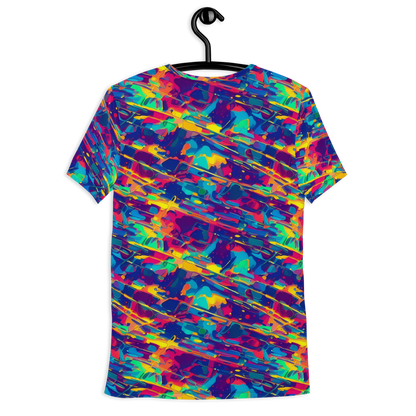 Men's Athletic T-Shirt - Spectrum Streaks
