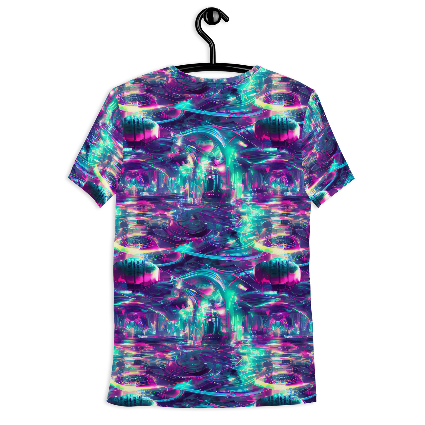 Men's Athletic T-Shirt - Synthwave Surge