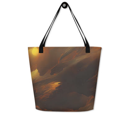 Large Tote Bag w/ Pocket - Sunset Shores