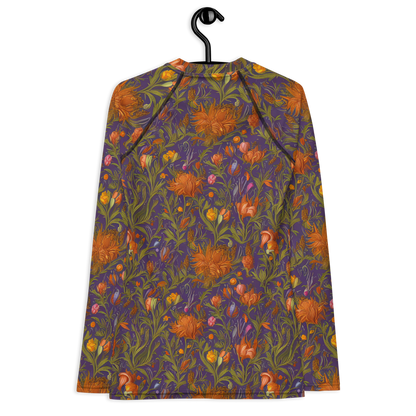 Women's Rash Guard - Botanical Nebula