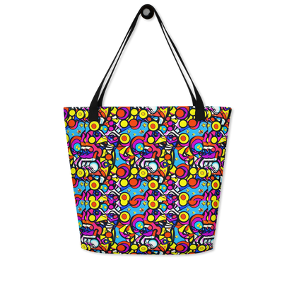 Large Tote Bag w/ Pocket - Stellar Circus