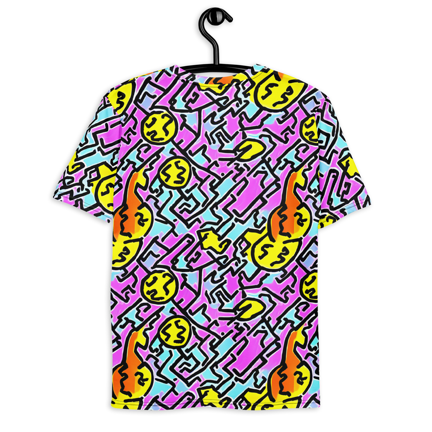 Men's Crew Neck T-Shirt - Punk Doodles