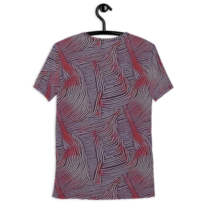 Men's Athletic T-Shirt - Nebula Waves