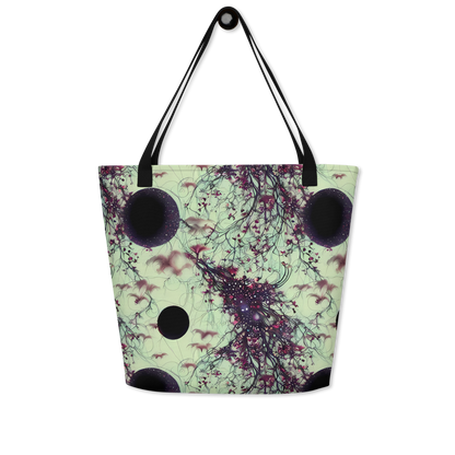 Large Tote Bag w/ Pocket - Celestial Bloom