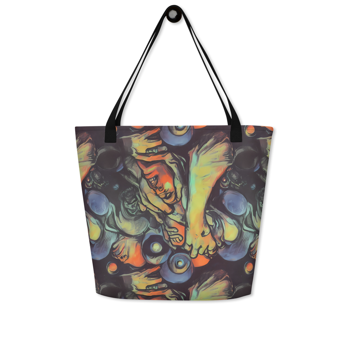 Large Tote Bag w/ Pocket - Cosmic Scream