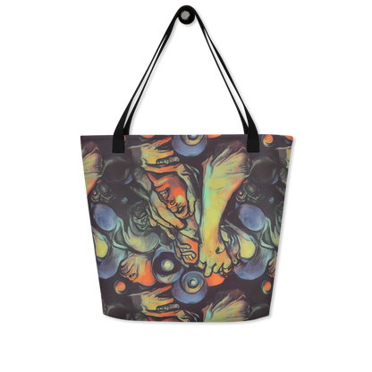 Large Tote Bag w/ Pocket - Cosmic Scream