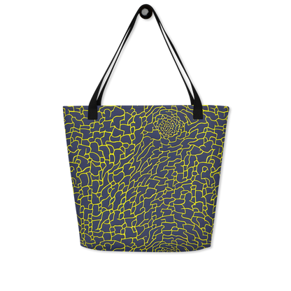 Large Tote Bag w/ Pocket - Nightshade Maze