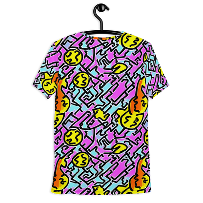 Men's Athletic T-Shirt - Punk Doodles