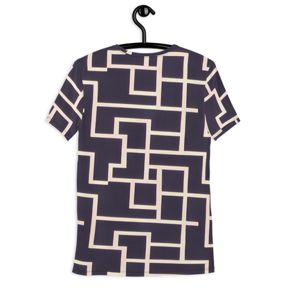 Men's Athletic T-Shirt - Gilded Gridlock