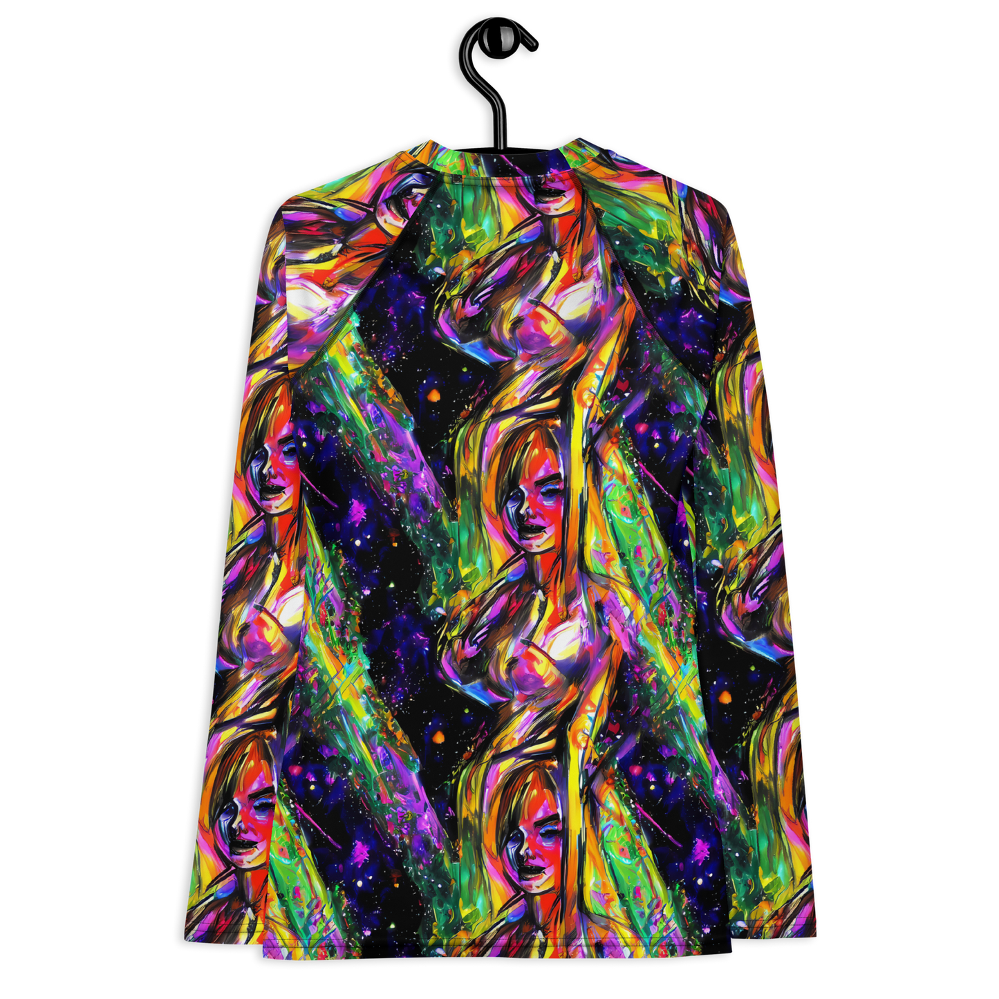 Women's Rash Guard - Galactic Flamenco
