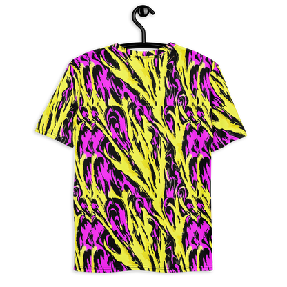 Men's Crew Neck T-Shirt - Neon Savanna