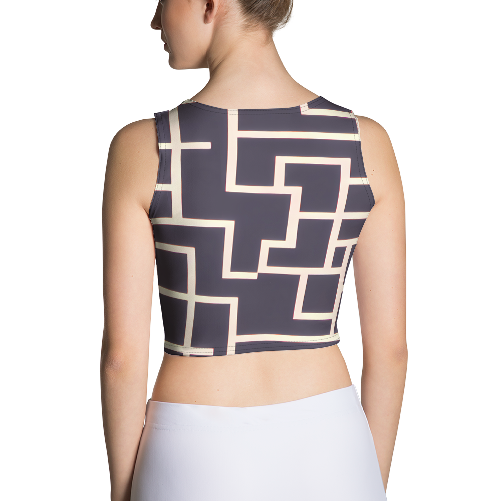 Crop Top - Gilded Gridlock