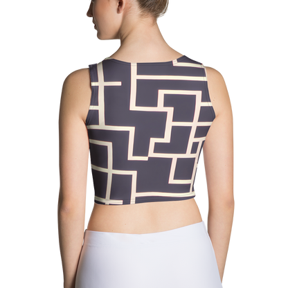 Crop Top - Gilded Gridlock