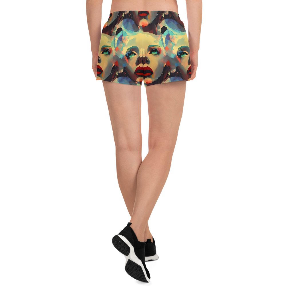Women’s Athletic Shorts - Astral Reflections