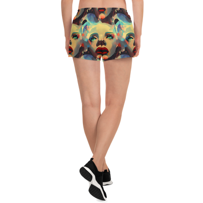 Women’s Athletic Shorts - Astral Reflections