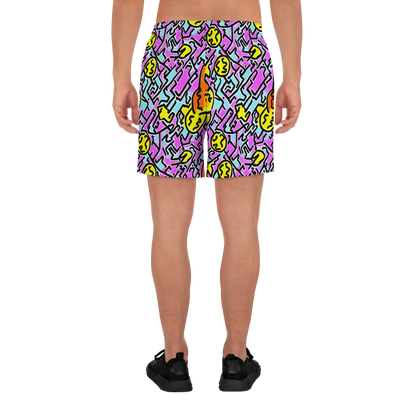 Men's Athletic Shorts - Punk Doodles