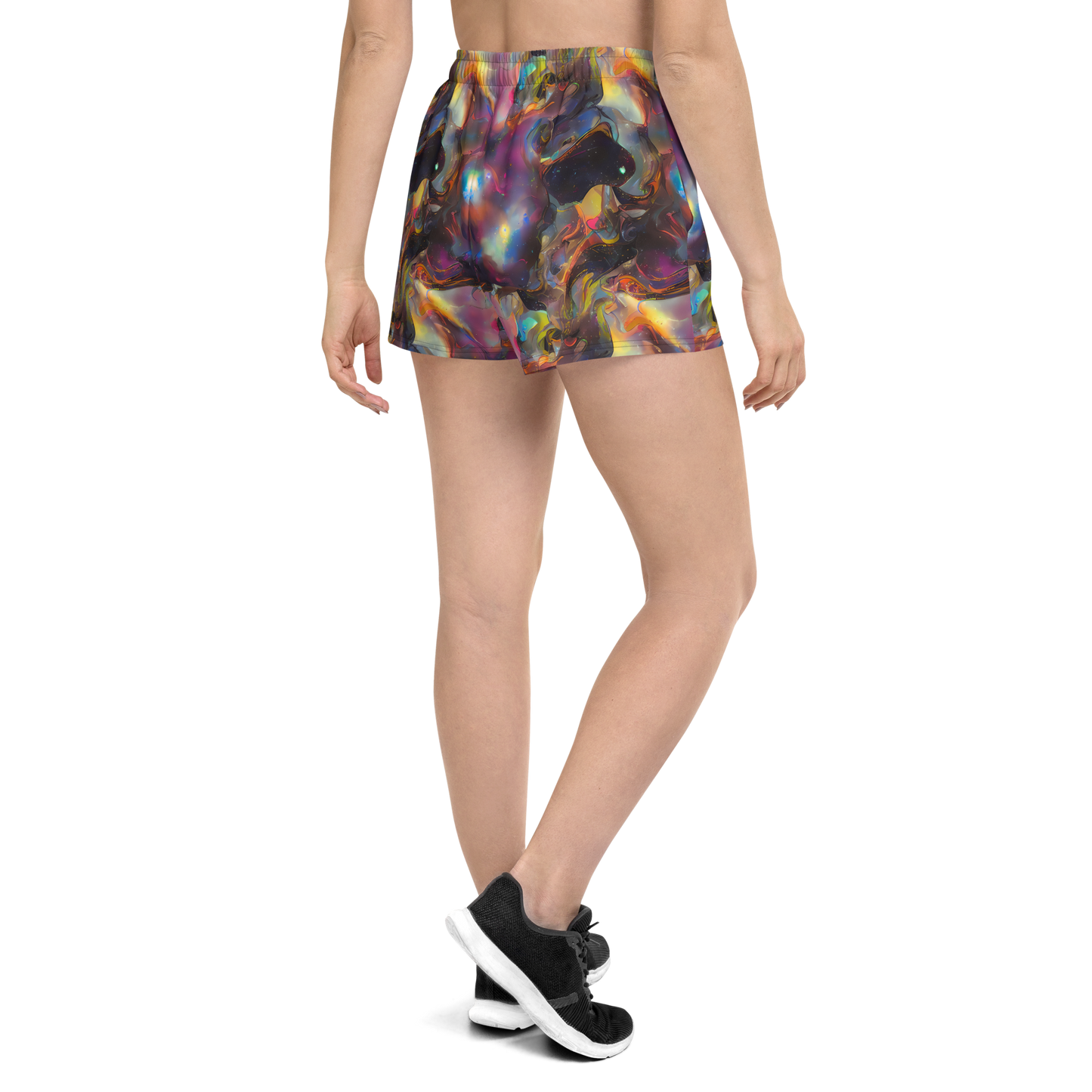 Women’s Athletic Shorts - Cosmic Fusion