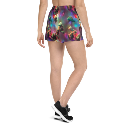 Women’s Athletic Shorts - Nebula Dreams