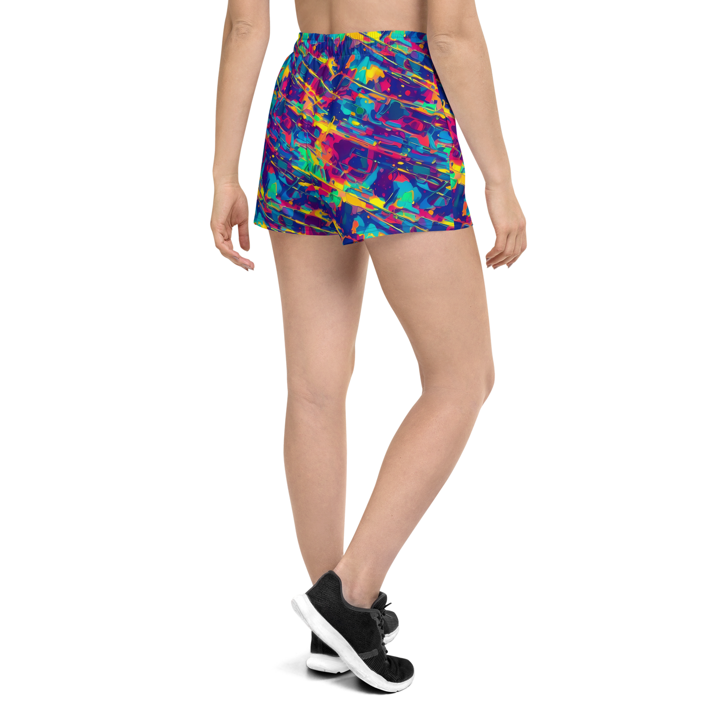 Women’s Athletic Shorts - Spectrum Streaks