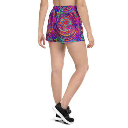 Women’s Athletic Shorts - Quantum Spiral