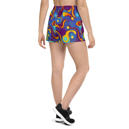 Women’s Athletic Shorts - Pelton Swirl