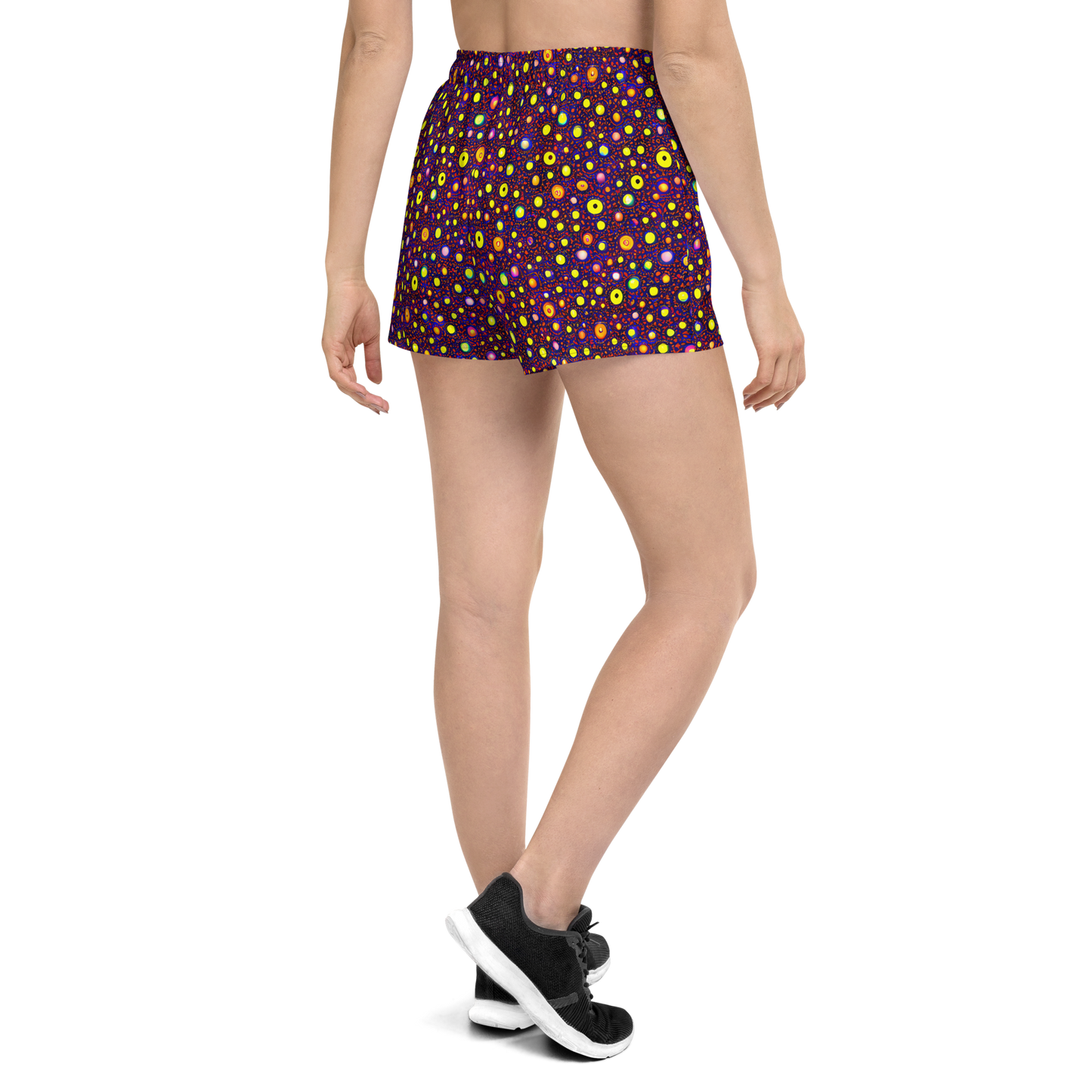 Women’s Athletic Shorts - Cosmic Dotscape