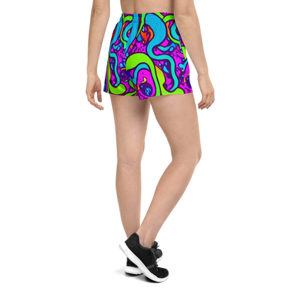 Women’s Athletic Shorts - Funky Vortex