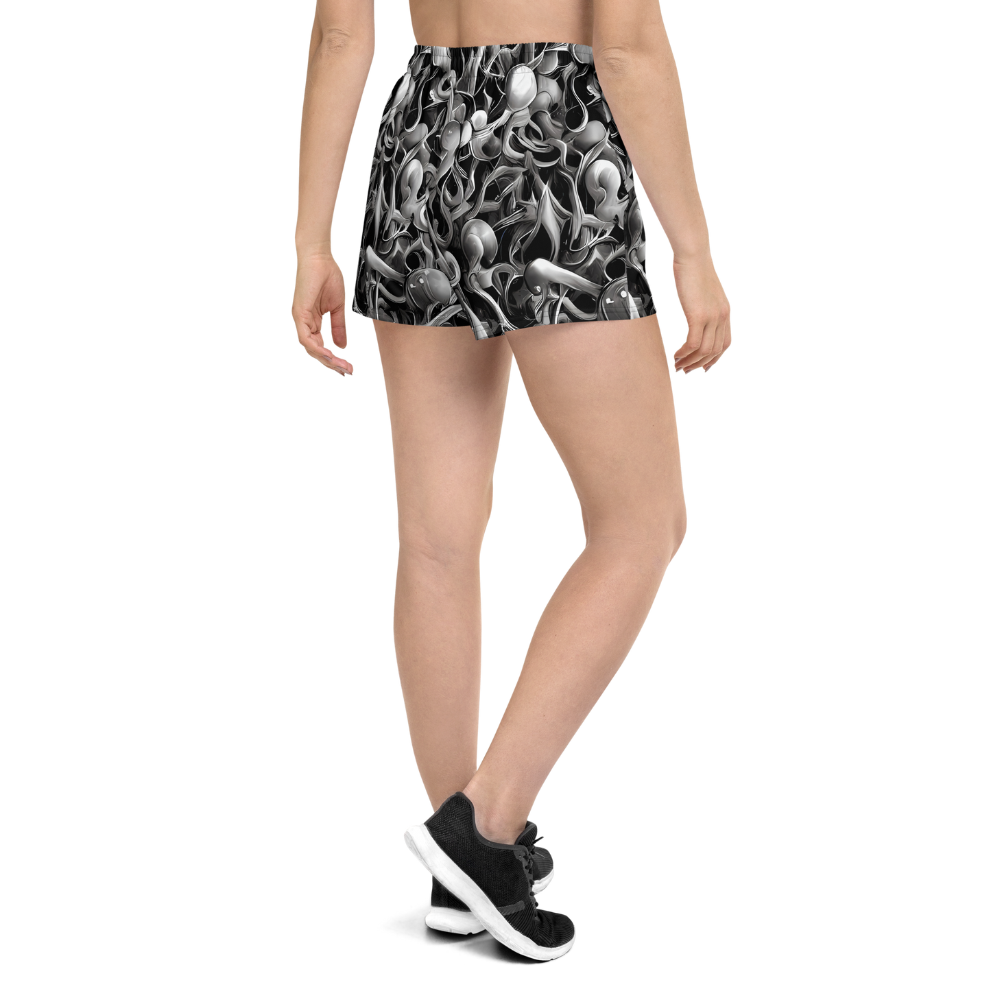 Women’s Athletic Shorts - Fluid Monochrome