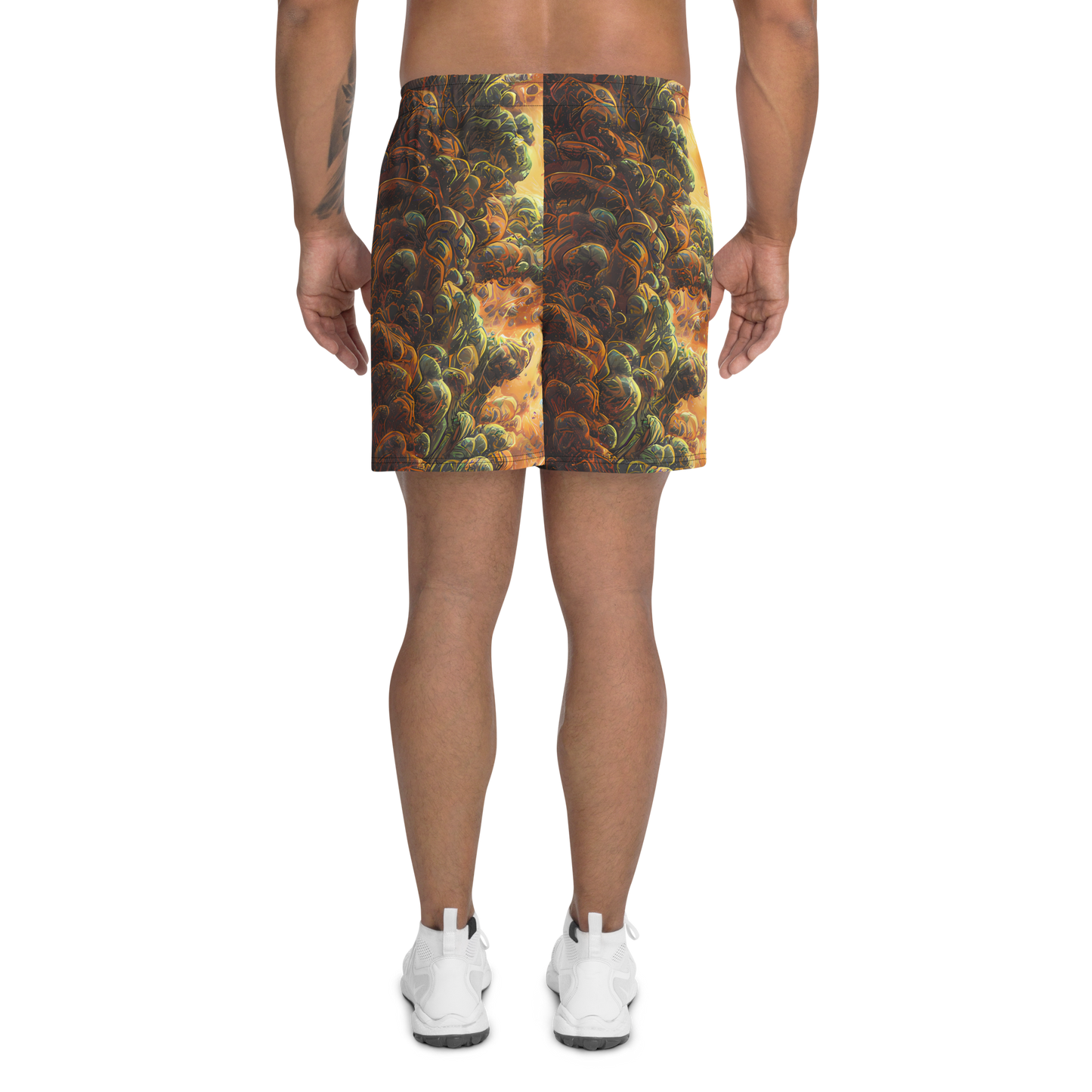 Men's Athletic Shorts - Volcanic Cascade