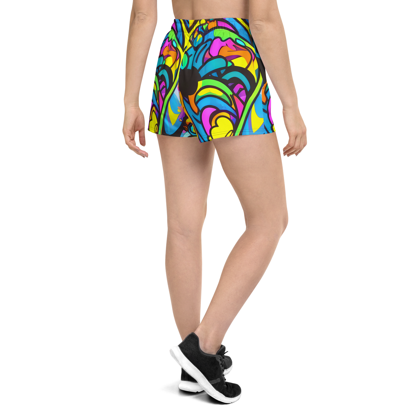 Women’s Athletic Shorts - Kaleidoscopic Flow