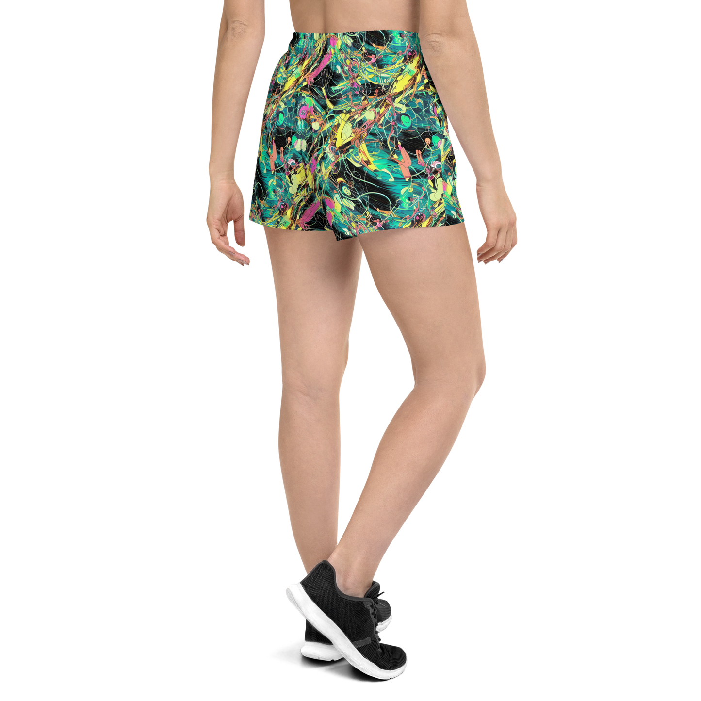 Women’s Athletic Shorts - Cyborg Whirl