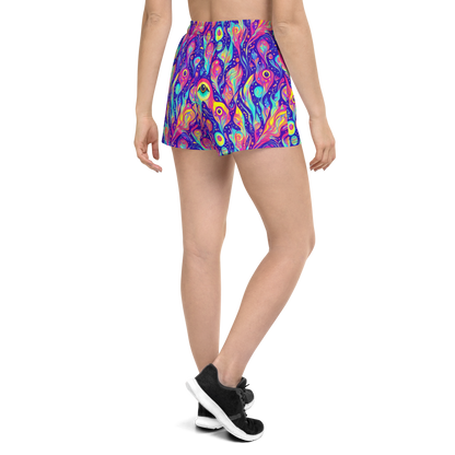 Women’s Athletic Shorts - Mystic Petal Dance
