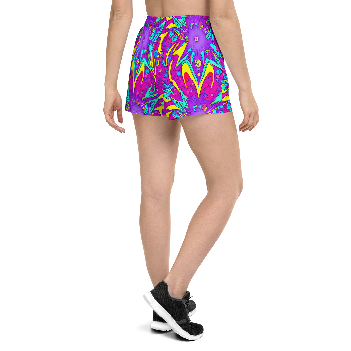 Women’s Athletic Shorts - Nebula Radiance