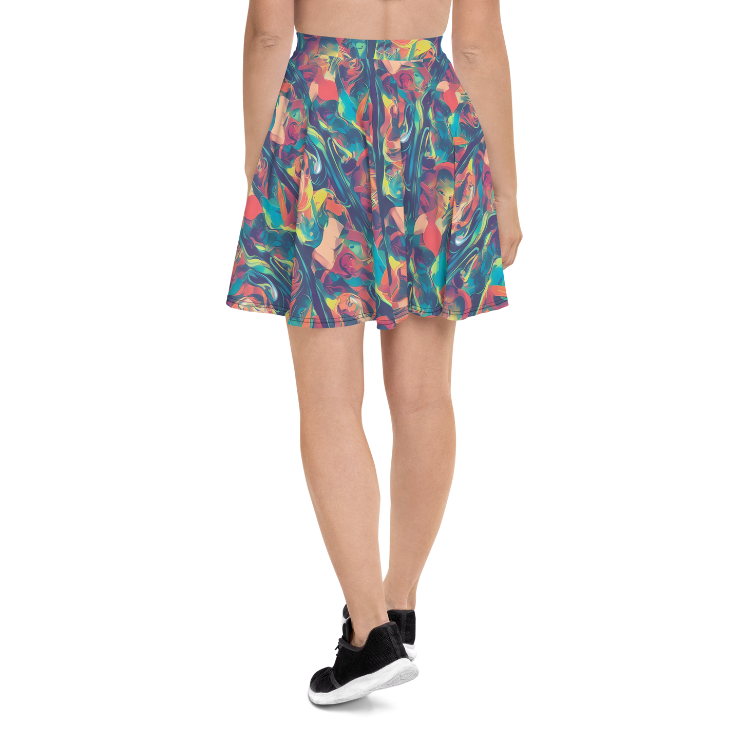 Skater Skirt - Neon Aurora