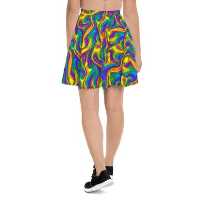 Skater Skirt - Electric Aurora