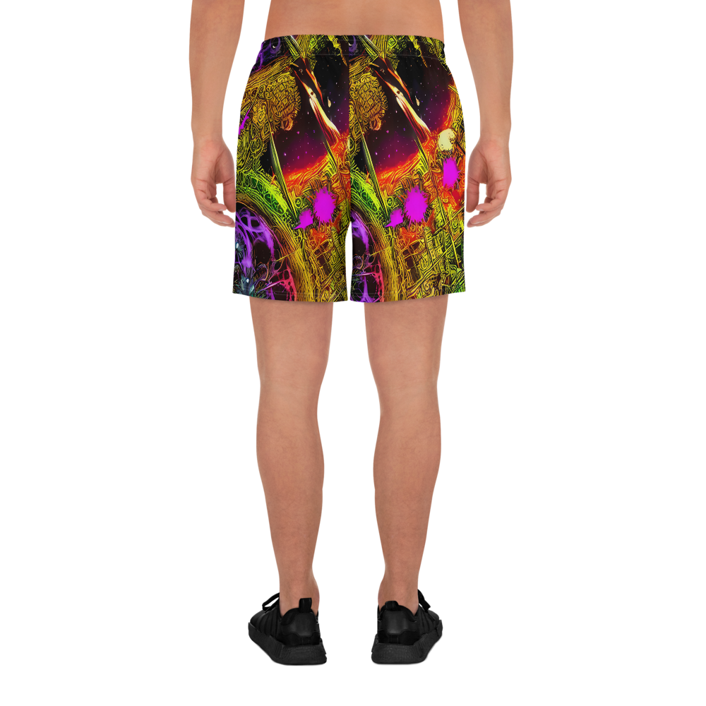 Men's Athletic Shorts - Neon Glyphworks
