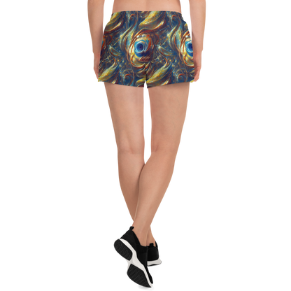 Women’s Athletic Shorts - Celestial Vortex