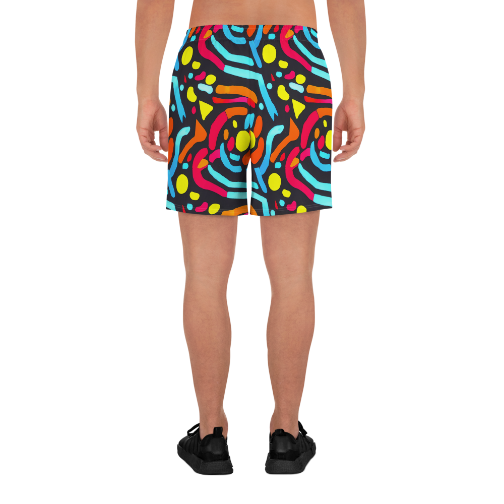 Men's Athletic Shorts - Midnight Stream