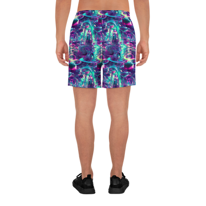 Men's Athletic Shorts - Synthwave Surge