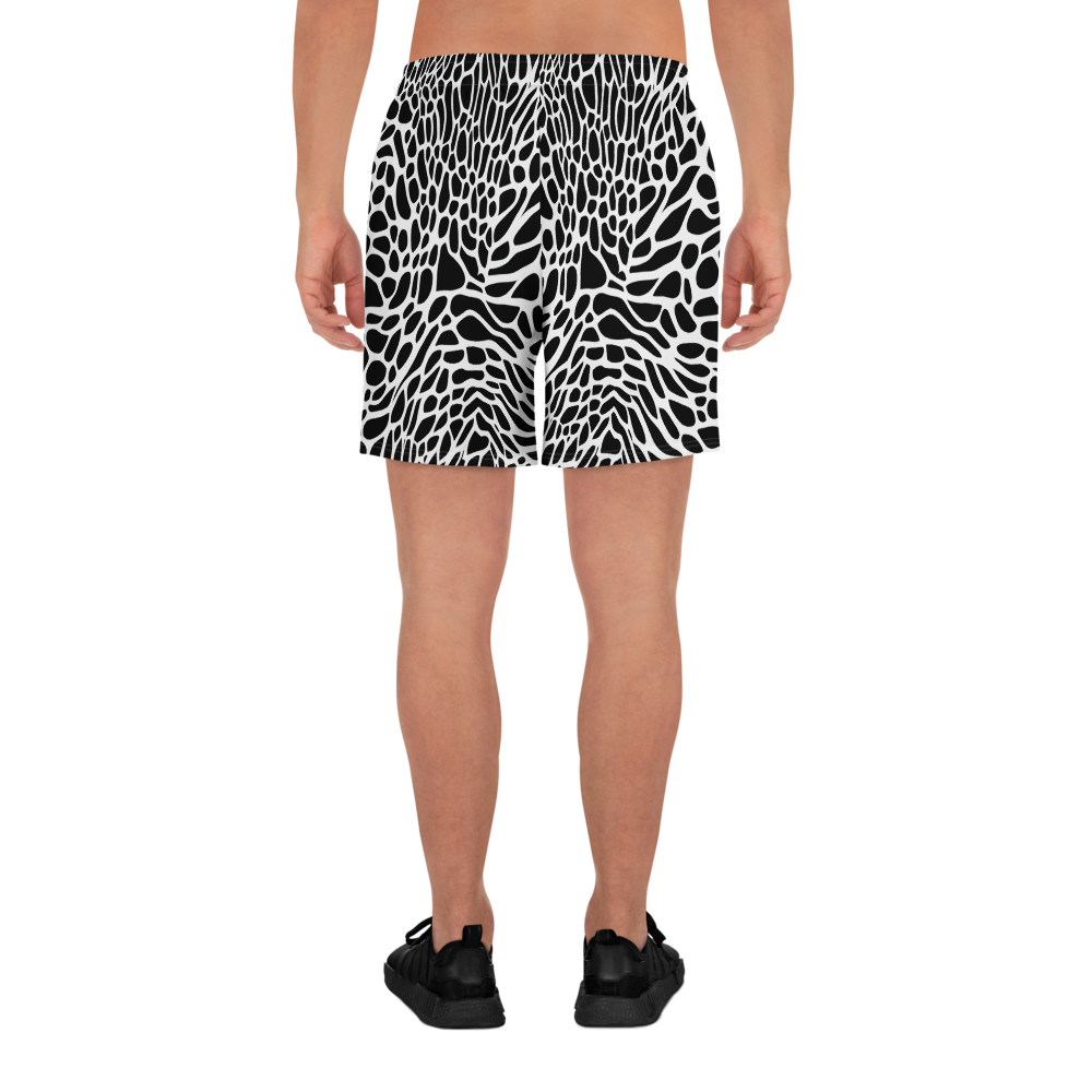 Men's Athletic Shorts - Monochrome Mystique