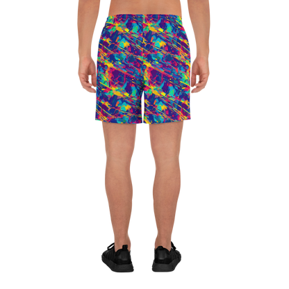 Men's Athletic Shorts - Spectrum Streaks