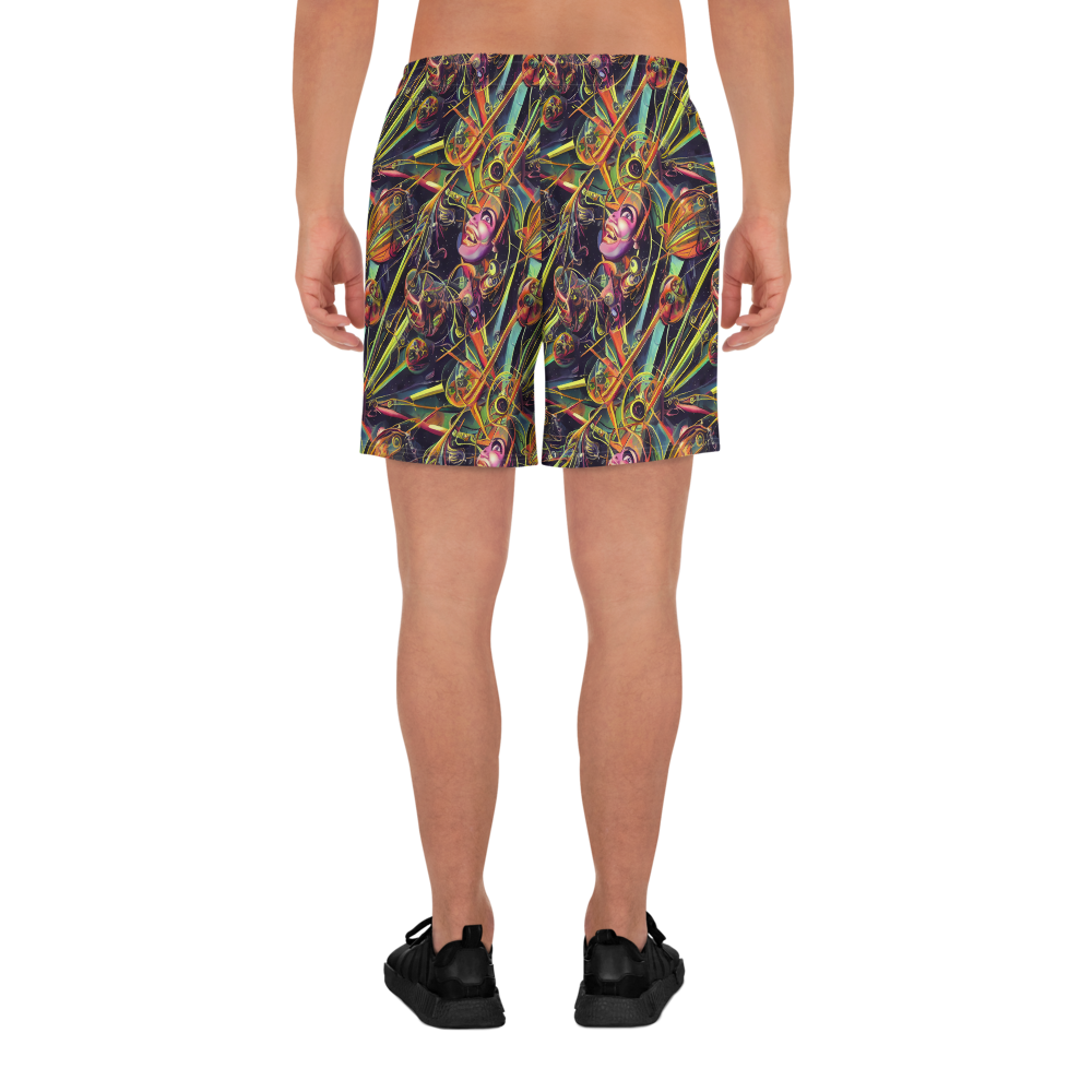 Men's Athletic Shorts - Psychedelic Deep Space