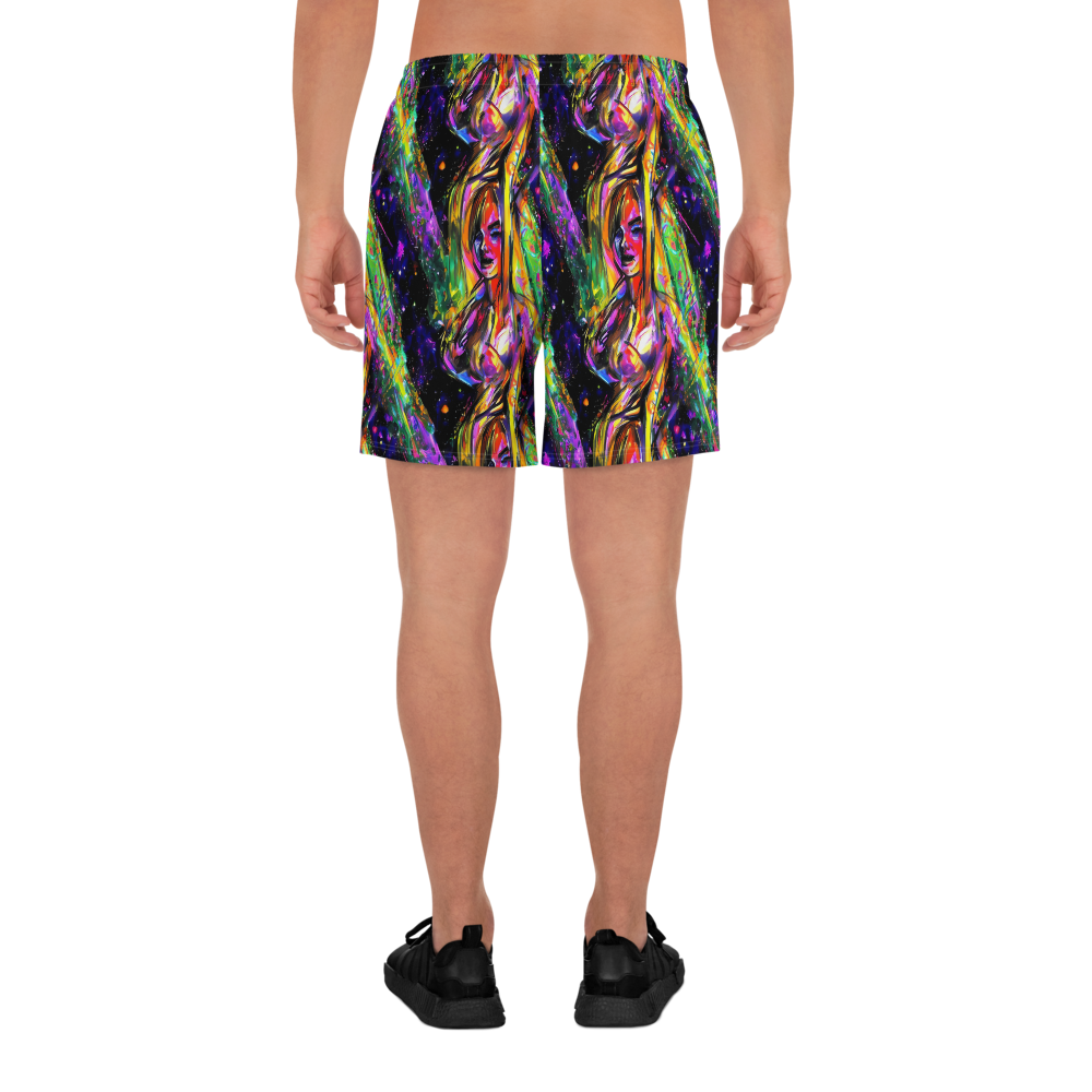 Men's Athletic Shorts - Galactic Flamenco