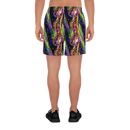 Men's Athletic Shorts - Galactic Flamenco