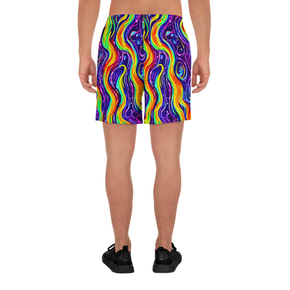 Men's Athletic Shorts - Galactic Flames